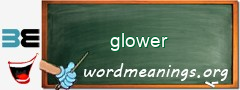 WordMeaning blackboard for glower